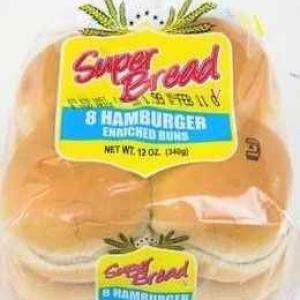 Super Bread- Hamburger -8 ct