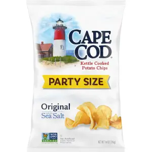 Cape Cod Potato Chips, Original Kettle Chips, 14 oz Party Size