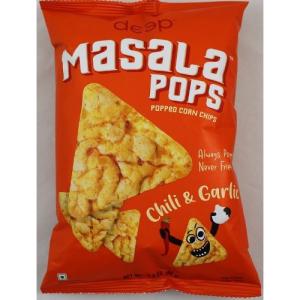 Deep Masala Pops - Chilli & Garlic (2.8 OZ-80 GM)