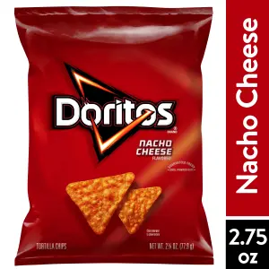 Doritos Tortilla Chips Nacho Cheese Flavored, 2.75 oz