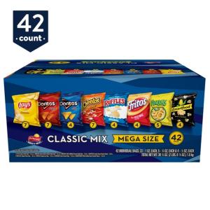 Frito Lay Classic Mix Chips Variety Pack, 38.75 oz, 42 Count