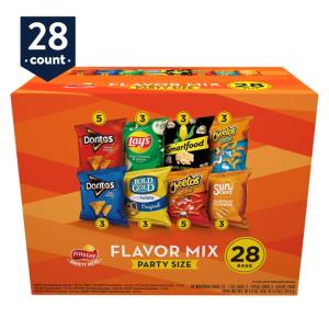 Frito-Lay Flavor Mix Snacks Variety Pack, Party Size, 28 Count