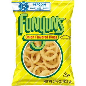 Funyuns Flavored Onion Rings, 2.125 oz Bag