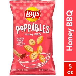 Lay's Poppables Honey BBQ Flavored Potato Snacks, 5 oz Bag