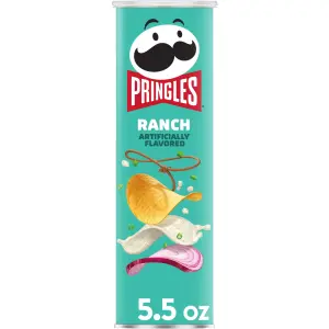 Pringles Potato Crisps Chips, Ranch, 5.5 oz