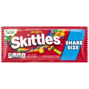 SKITTLES Original Fruity Candy Share Size, 4 oz. Bag - Z 28