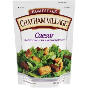 Chatham Village Caesar Croutons Traditional Cut, 5 oz