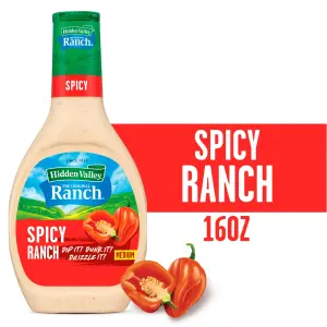 Hidden Valley Gluten Free Spicy Ranch Salad Dressing and Topping, 16 fl oz