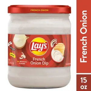 Lay's French Onion Dip, No Artificial Flavors, 15 oz Jar