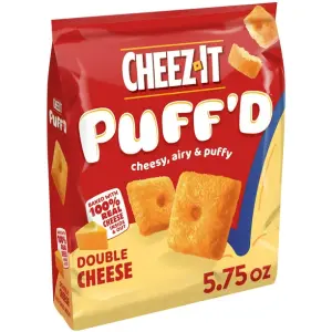 Cheez-It Puff'd Double Cheese Cheesy Baked Snacks, 5.75 oz