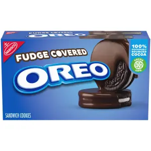 OREO Fudge Covered Chocolate Sandwich Cookies, Mothers Day Chocolate, 7.9 oz