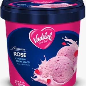 Vadilal Rose Ice Cream - 1 LTR