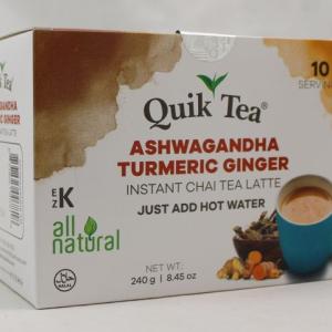 Quik Tea Ashwagandha Turmeric Ginger Chai - 8.5 OZ