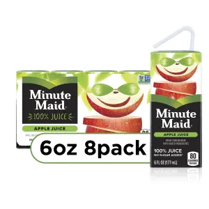 Minute Maid Apple Juice Cartons, 6 fl oz, 8 Pack