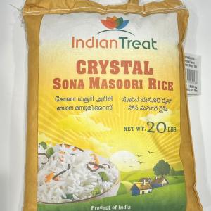 Itreat CRYSTAL Sona Masoori Rice Bag - 20 Lbs